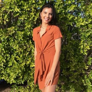 Fall Orange Dress
